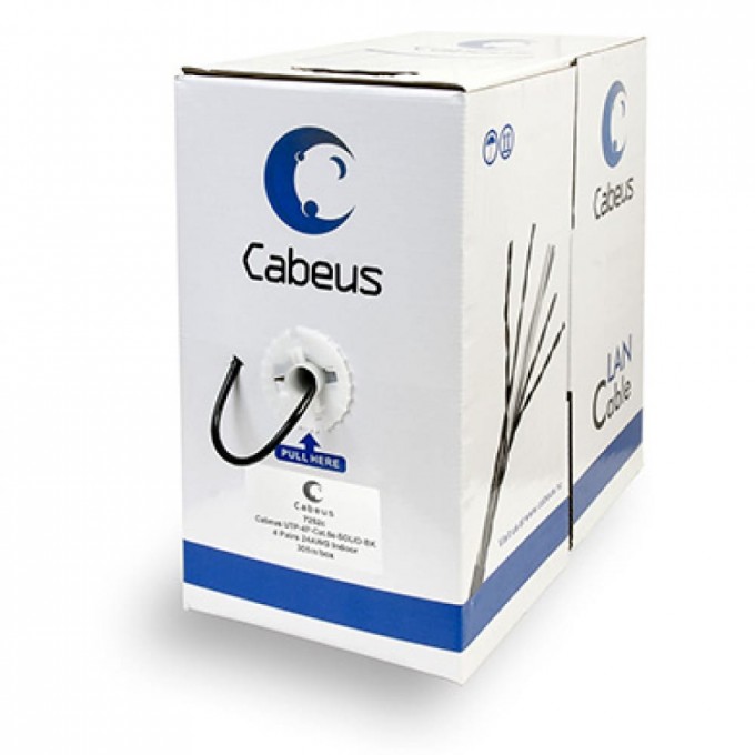 Одножильный кабель CABEUS UTP-4P-Cat.5e-SOLID-BK 1472558